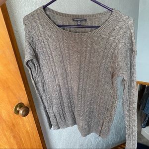 gray american eagle sweater